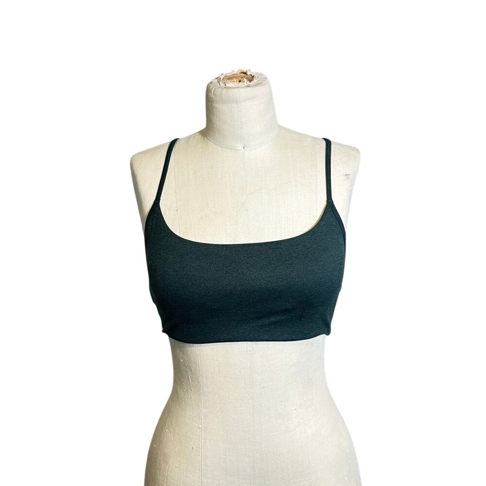 Vuori Forest Green Square Neck Bralette